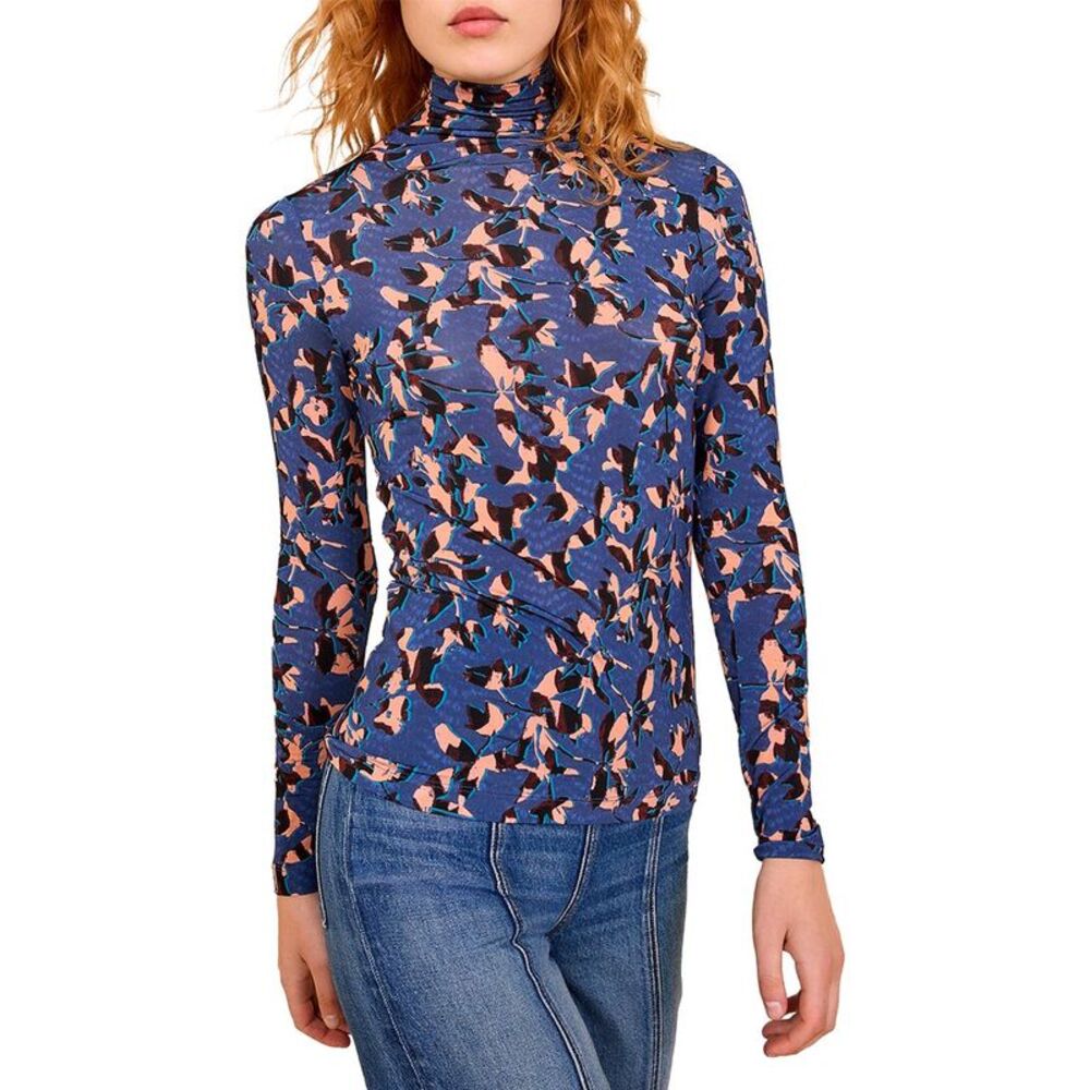 Ulla Johnson Womens Aurelia Jersey Turtleneck Top